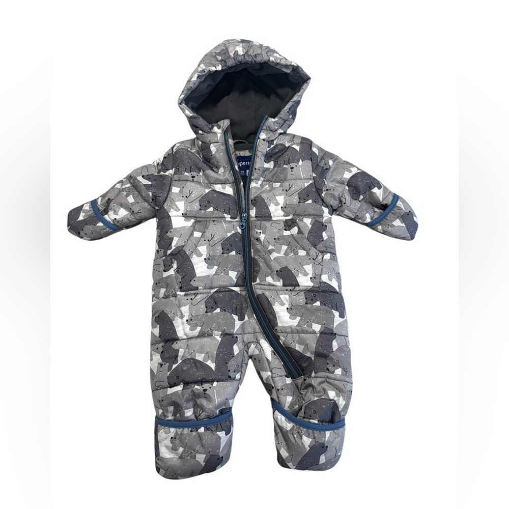 Wippette 9-month Polar Bear Snowsuit Hoodie